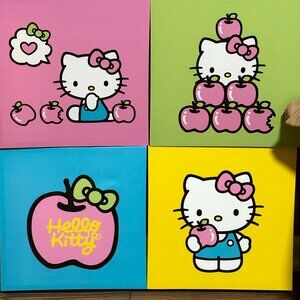 Hello kitty 4 wall decor frames set